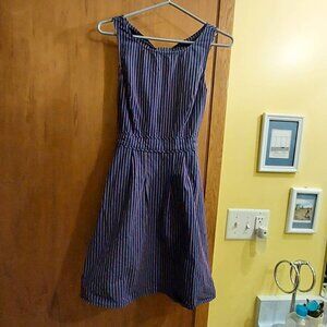 Cute navy pinstriped dress from Urban Outfitters 0